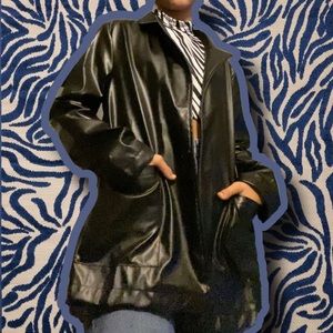 FAUX LEATHER JACKET/BLAZER